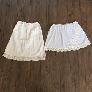 Set of Two Vintage Slips